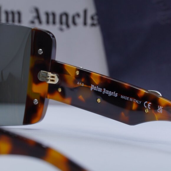 Final Price! Palm Angels PERI032 LOS ANGELES 6007 Havana/Gold Sunglasses - Picture 9 of 12